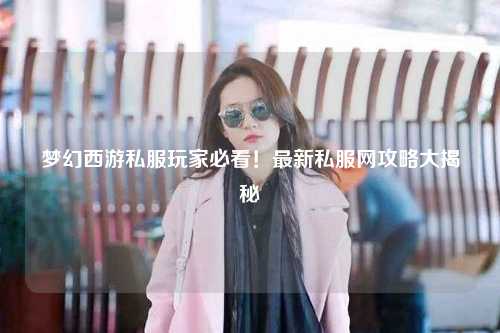 夢幻西游私服玩家必看！最新私服網攻略大揭秘