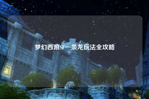 夢(mèng)幻西游SF一條龍玩法全攻略