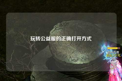 玩轉公益服的正確打開方式