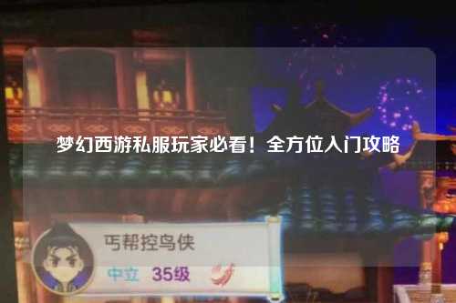 夢(mèng)幻西游私服玩家必看！全方位入門攻略