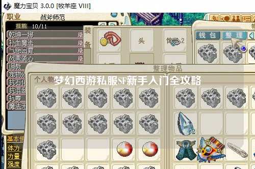 夢幻西游私服SF新手入門全攻略