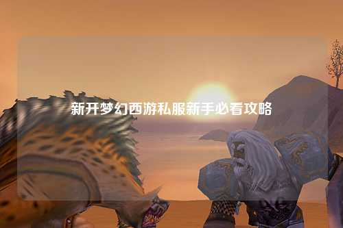 新開夢幻西游私服新手必看攻略