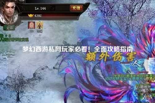 夢幻西游私網玩家必看！全面攻略指南