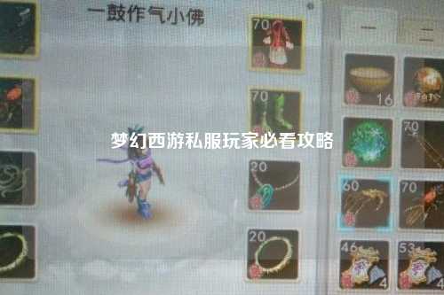 夢幻西游私服玩家必看攻略