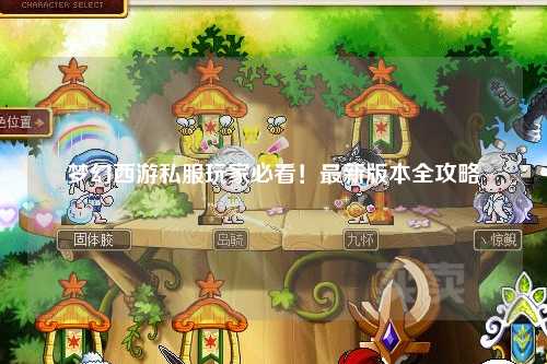 夢幻西游私服玩家必看！最新版本全攻略
