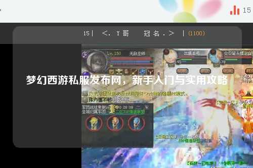 夢幻西游私服發布網，新手入門與實用攻略